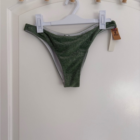 PINK Victoria's Secret Other - PINK Victoria's Secret Green Shimmer Bikini Bottom